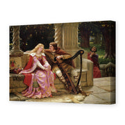 Edmund Blair Leighton's 'The End of the Song' painting reproduced as a gallery-wrapped canvas print