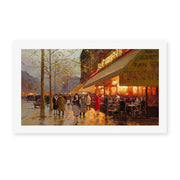 Édouard Cortès's 'La Coupole, Montparnasse' painting reproduced as a rolled canvas print