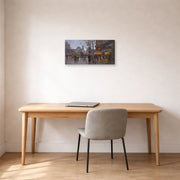 Gallery-wrapped canvas print of Édouard Cortès's Republic Square displayed on a wall in an office
