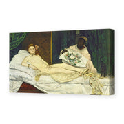 Edouard Manet's 'Olympia' painting reproduced as a gallery-wrapped canvas print