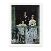 Edouard Manet's 'The Balcony, Musee d'Orsay' painting reproduced as a rolled canvas print