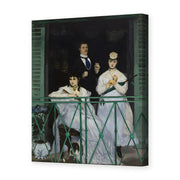 Edouard Manet's 'The Balcony, Musee d'Orsay' painting reproduced as a gallery-wrapped canvas print