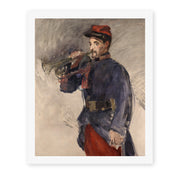 Edouard Manet's 'The Bugler' painting reproduced as a rolled canvas print