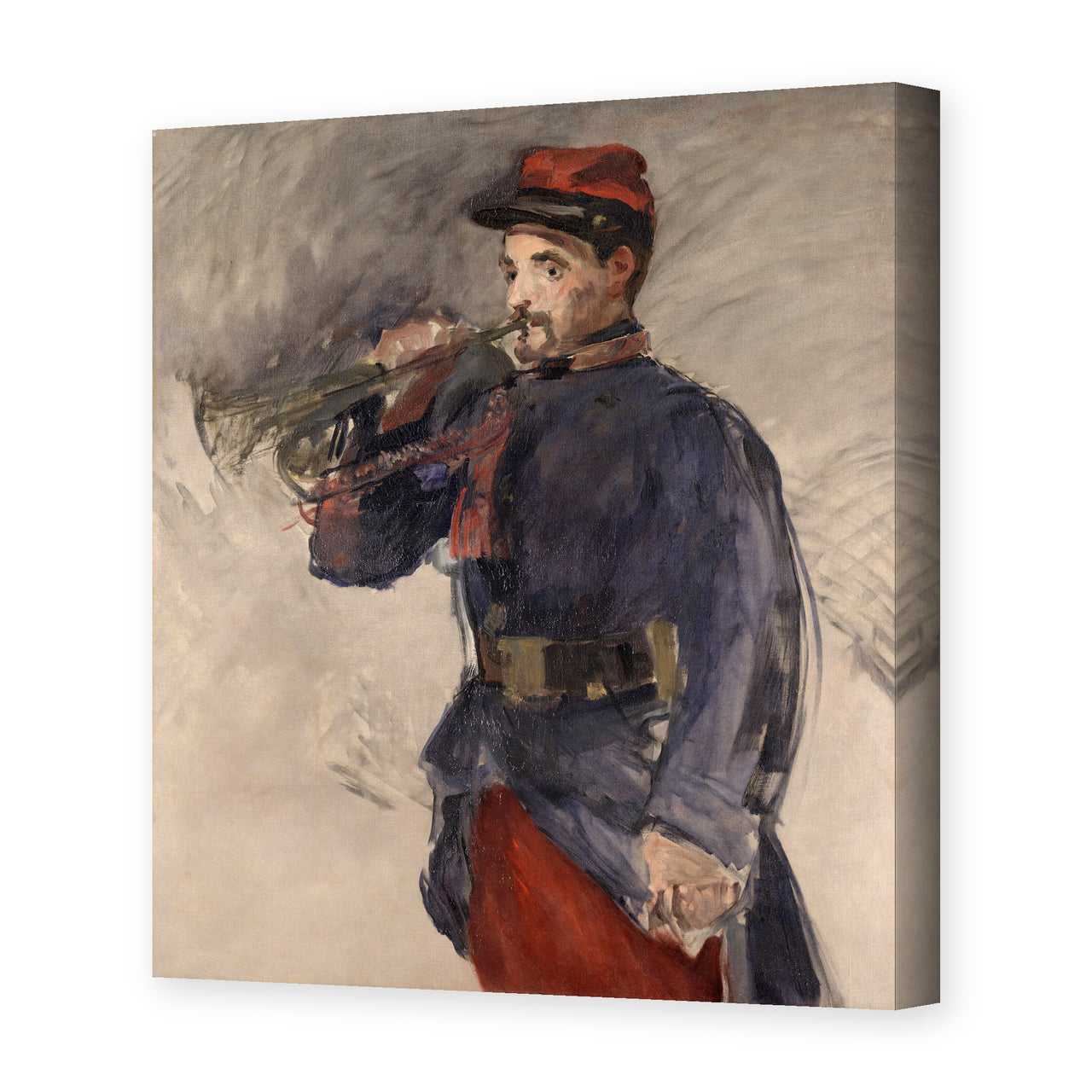 Edouard Manet's 'The Bugler' painting reproduced as a gallery-wrapped canvas print