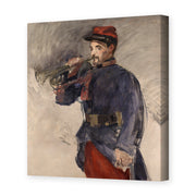 Edouard Manet's 'The Bugler' painting reproduced as a gallery-wrapped canvas print