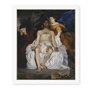 Edouard Manet's 'The Dead Christ with Angels' painting reproduced as a rolled canvas print
