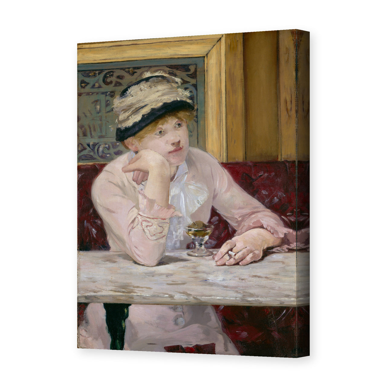 Edouard Manet's 'The Plum, National Gallery of Art' painting reproduced as a gallery-wrapped canvas print