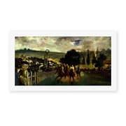 Edouard Manet's 'The Races at Longchamp' painting reproduced as a rolled canvas print