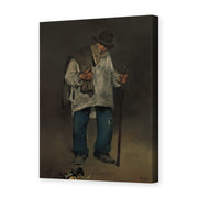Edouard Manet's 'The Ragpicker, Norton Simon Museum' painting reproduced as a gallery-wrapped canvas print