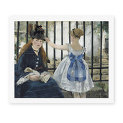 Edouard Manet's 'The Railway' painting reproduced as a rolled canvas print