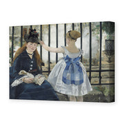 Edouard Manet's 'The Railway' painting reproduced as a gallery-wrapped canvas print