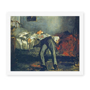 Edouard Manet's 'The Suicide, Le Suicidé' painting reproduced as a rolled canvas print