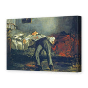 Edouard Manet's 'The Suicide, Le Suicidé' painting reproduced as a gallery-wrapped canvas print