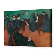 Edvard Munch's 'Death in the Sickroom' painting reproduced as a gallery-wrapped canvas print