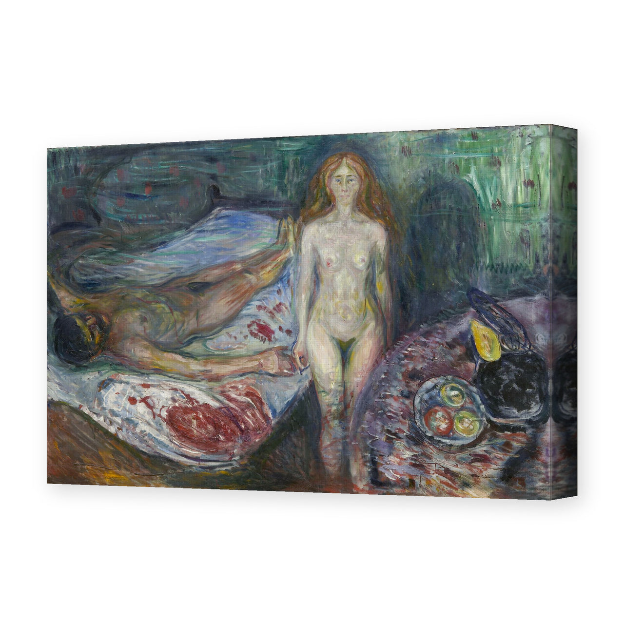Edvard Munch's 'Death of Marat' painting reproduced as a gallery-wrapped canvas print