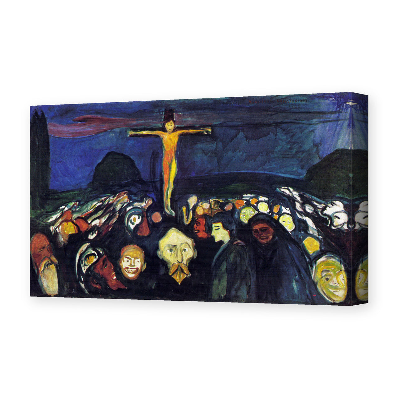 Edvard Munch's 'Golgotha' painting reproduced as a gallery-wrapped canvas print
