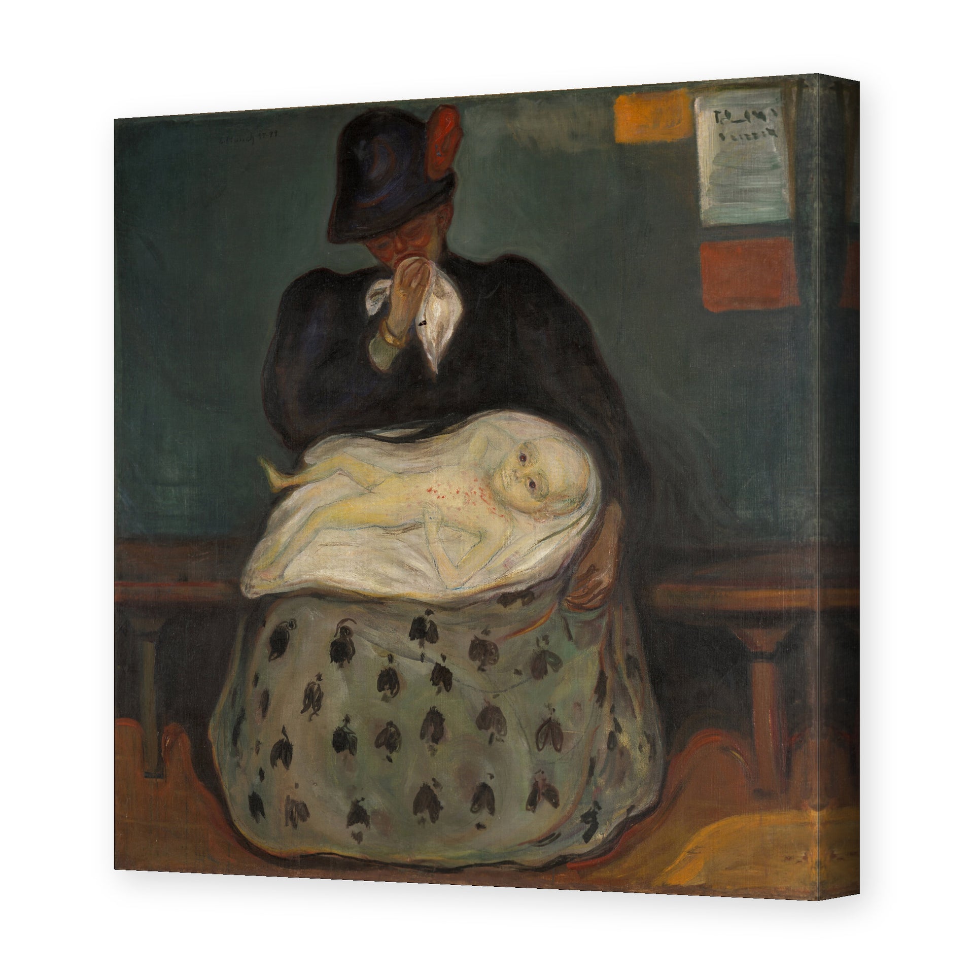 Edvard Munch's 'Inheritance' painting reproduced as a gallery-wrapped canvas print
