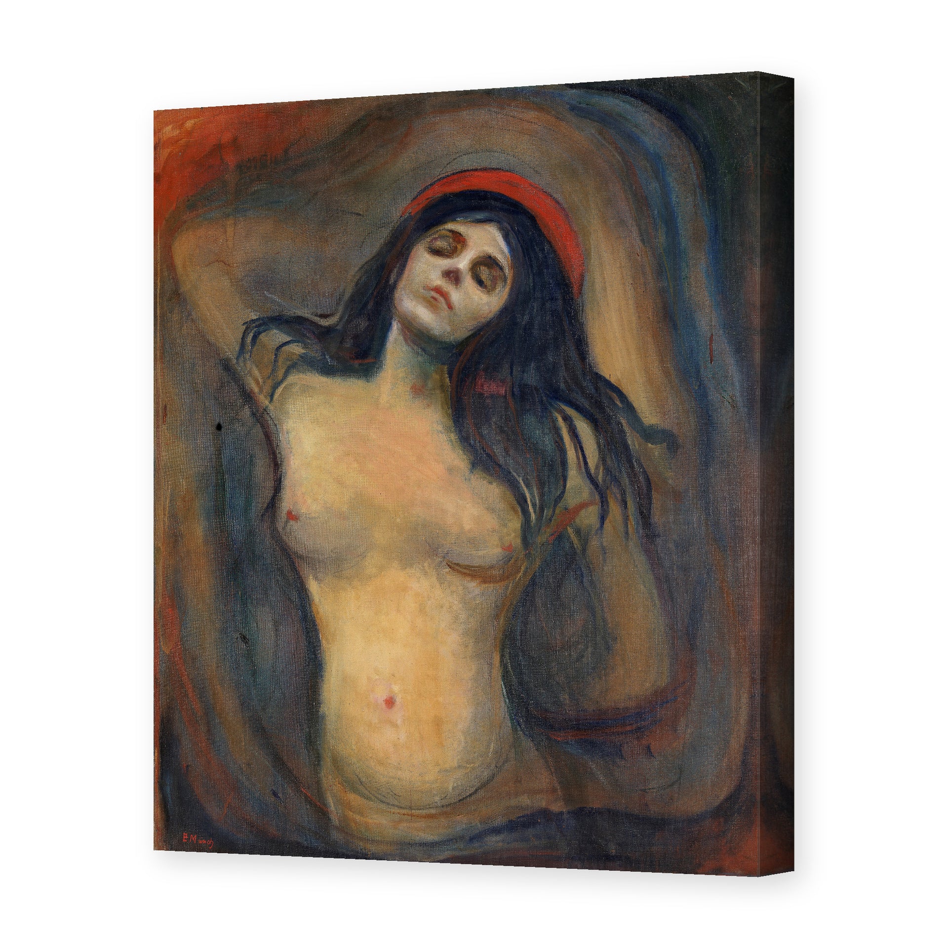 Edvard Munch's 'Madonna' painting reproduced as a gallery-wrapped canvas print