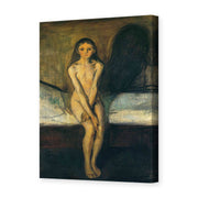Edvard Munch's 'Puberty' painting reproduced as a gallery-wrapped canvas print