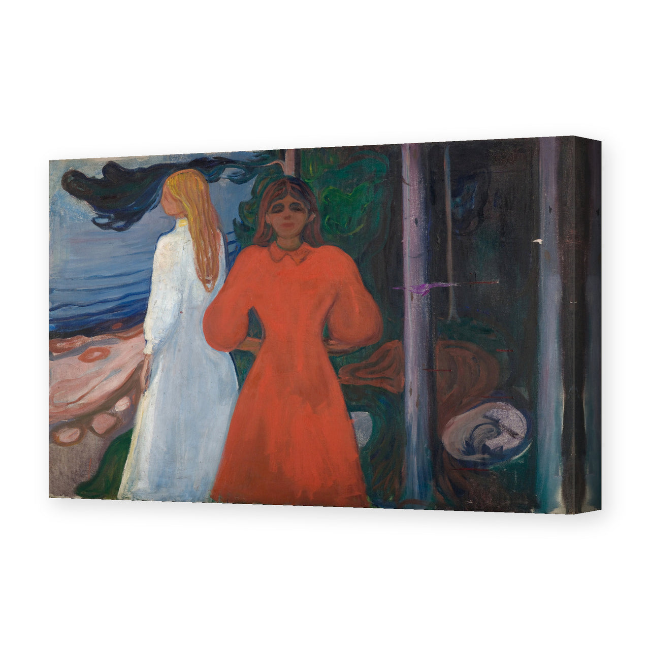 Edvard Munch's 'Red and White' painting reproduced as a gallery-wrapped canvas print