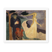 Edvard Munch's 'Separation' painting reproduced as a rolled canvas print