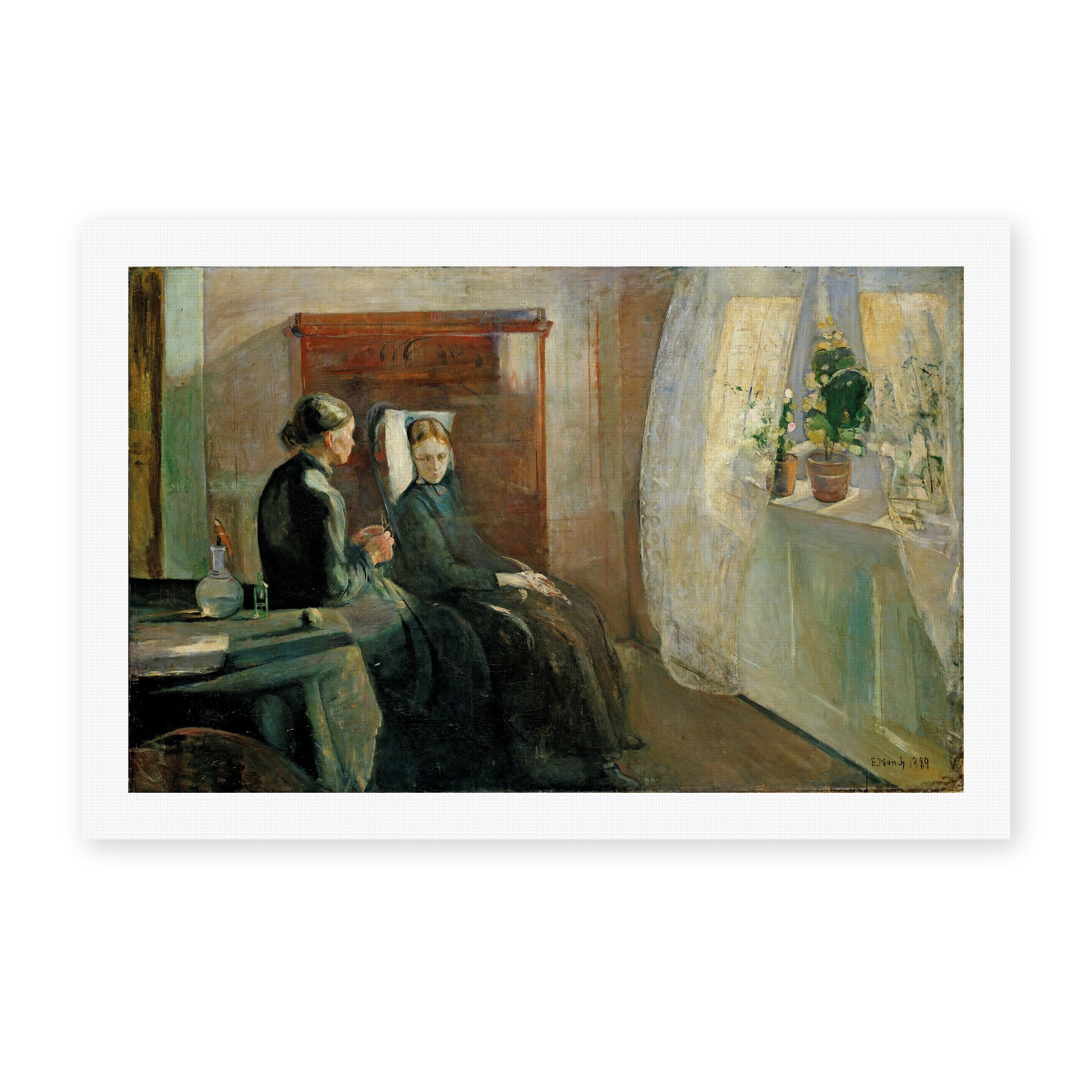 Edvard Munch's 'Spring' painting reproduced as a rolled canvas print