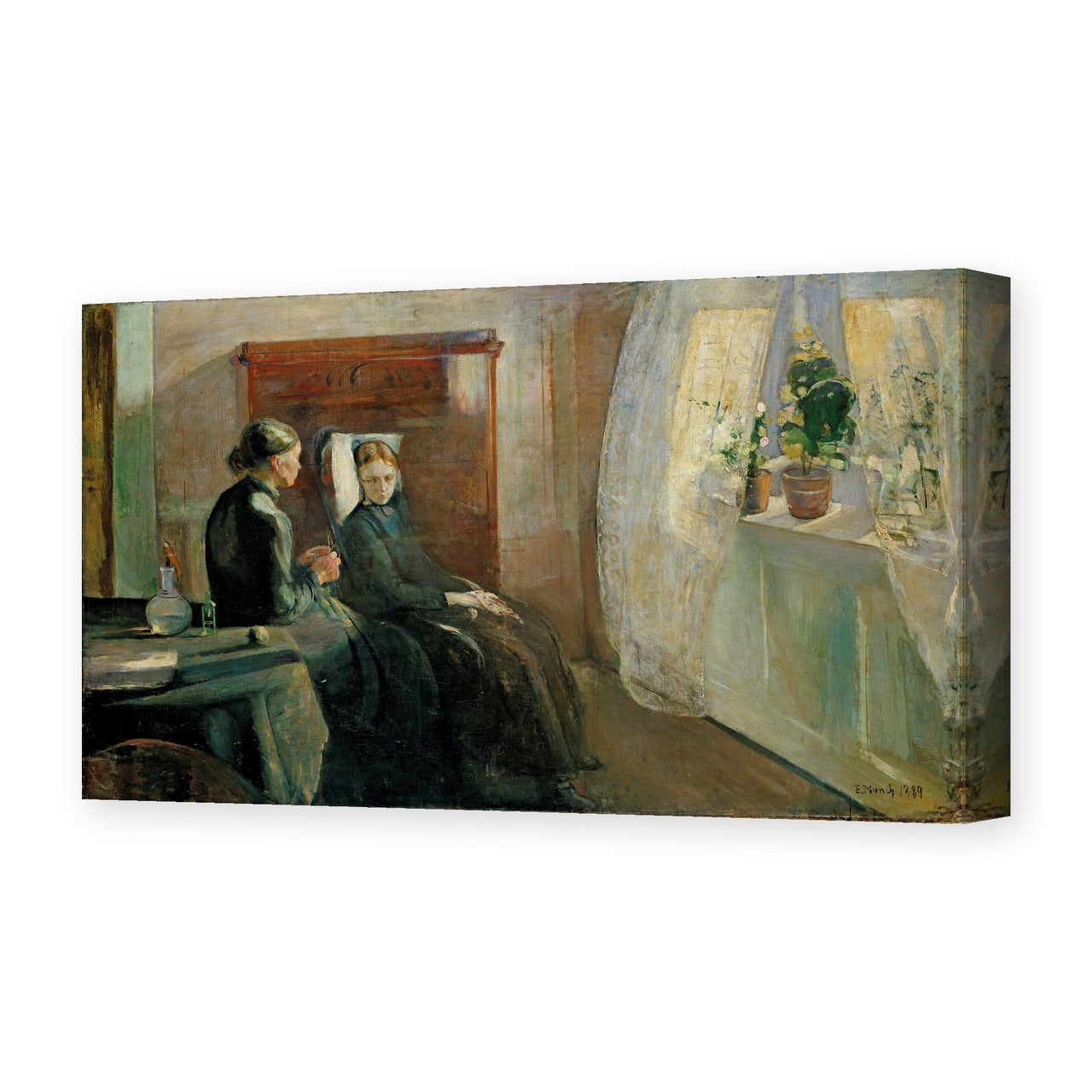 Edvard Munch's 'Spring' painting reproduced as a gallery-wrapped canvas print