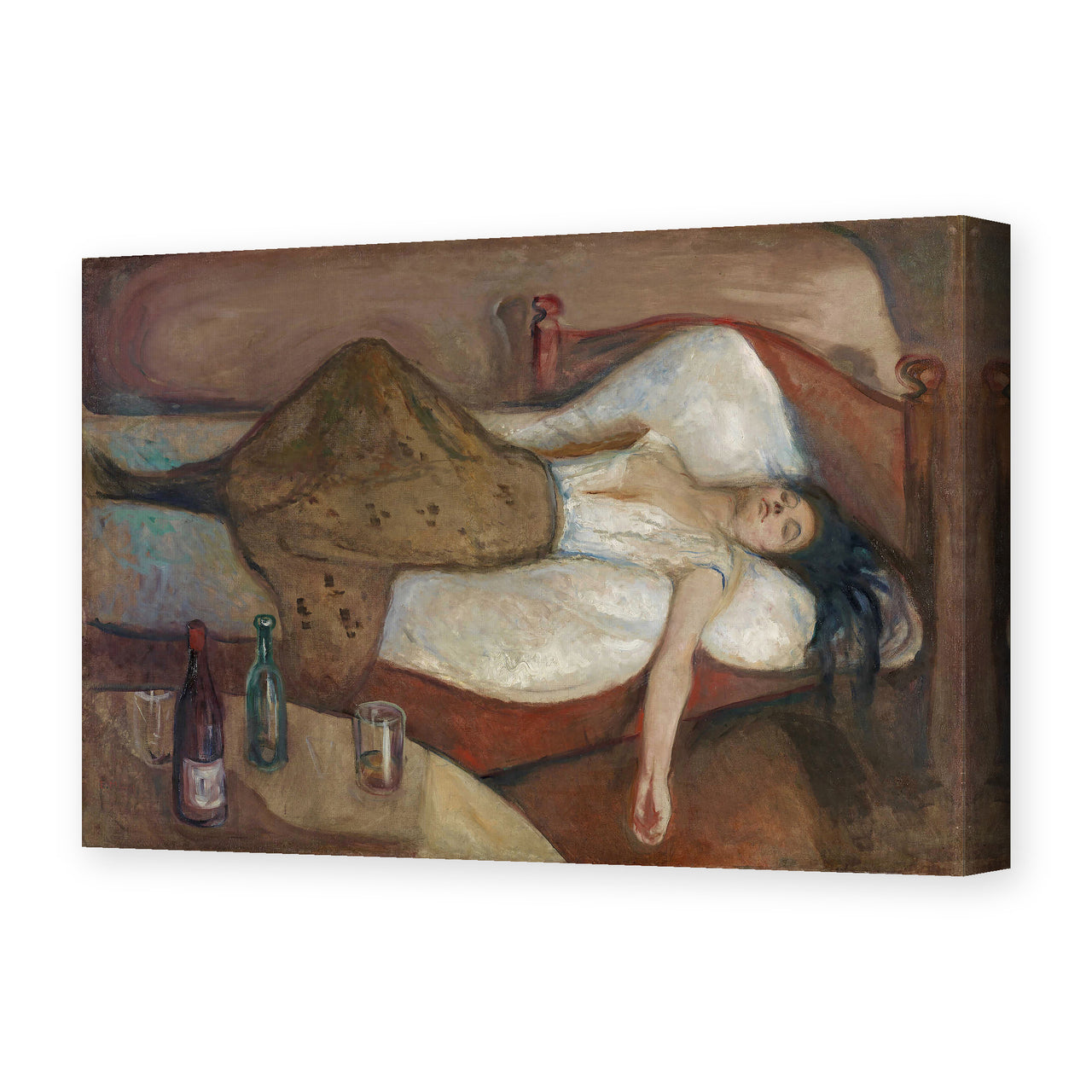 Edvard Munch's 'The Day After' painting reproduced as a gallery-wrapped canvas print
