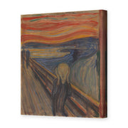 Edvard Munch's 'The Scream' painting reproduced as a gallery-wrapped canvas print