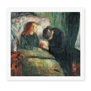 Edvard Munch's 'The Sick Child' painting reproduced as a rolled canvas print