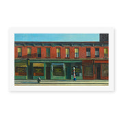 Edward Hopper's 'Early Sunday Morning' painting reproduced as a rolled canvas print
