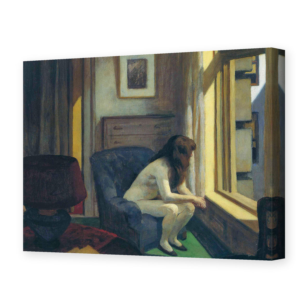 Edward Hopper's 'Eleven A.M. (11 am)' painting reproduced as a gallery-wrapped canvas print