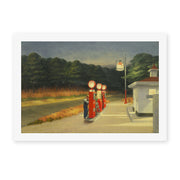 Edward Hopper's 'Gas' painting reproduced as a rolled canvas print