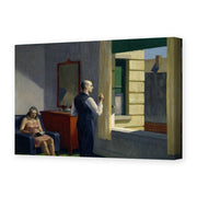 Edward Hopper's 'Hotel by a Railroad' painting reproduced as a gallery-wrapped canvas print