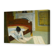 Edward Hopper's 'Summer Interior' painting reproduced as a gallery-wrapped canvas print