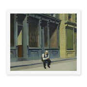 Edward Hopper's 'Sunday' painting reproduced as a rolled canvas print