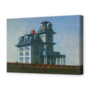 Edward Hopper's 'The House by the Railroad' painting reproduced as a gallery-wrapped canvas print