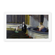Edward Hopper's 'Two on the Aisle' painting reproduced as a rolled canvas print