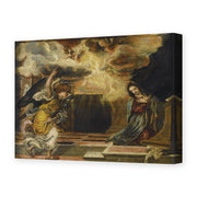 El Greco's 'Annunciation' painting reproduced as a gallery-wrapped canvas print