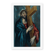 El Greco's 'Christ Carrying The Cross' painting reproduced as a rolled canvas print