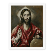 El Greco's 'El Salvador' painting reproduced as a rolled canvas print