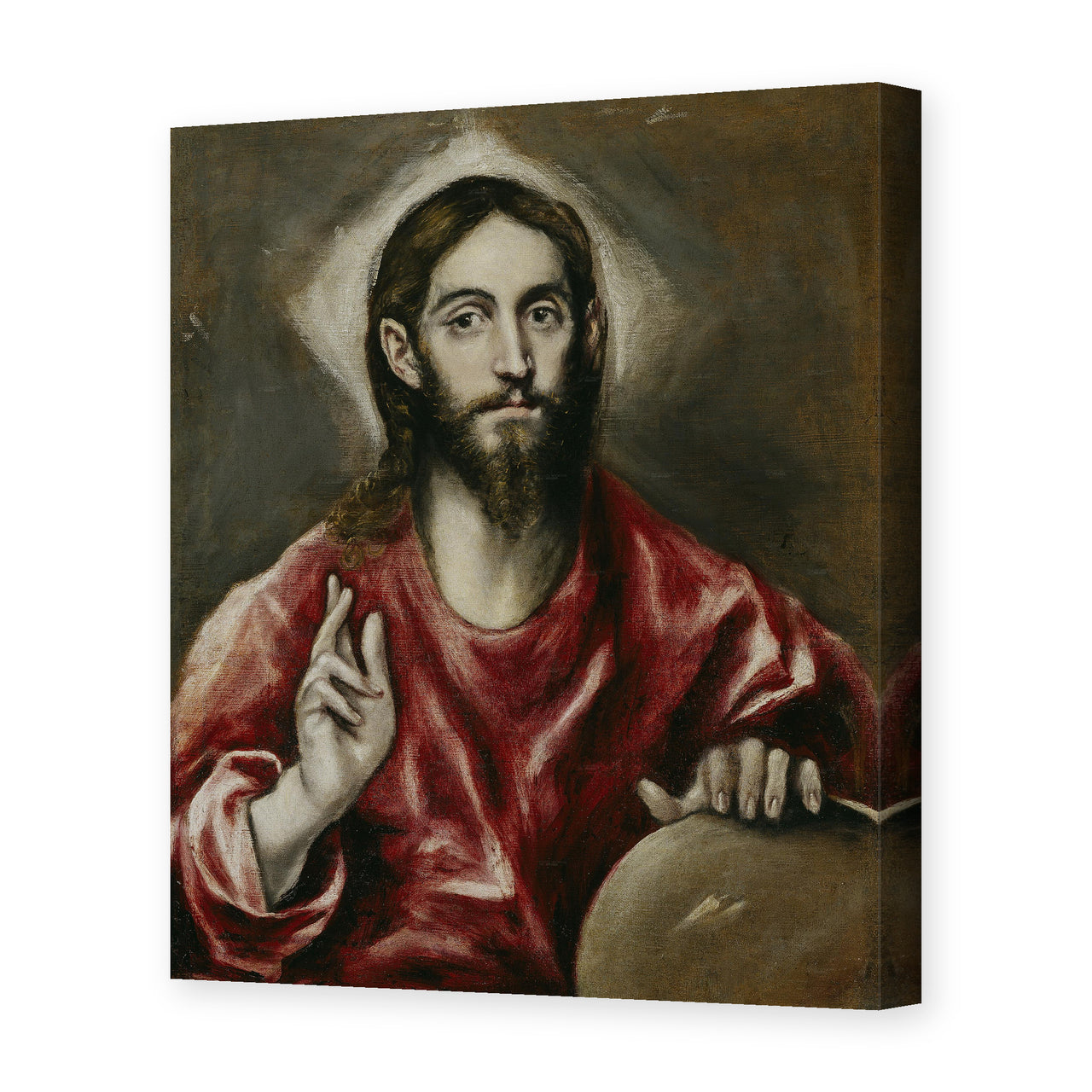 El Greco's 'El Salvador' painting reproduced as a gallery-wrapped canvas print