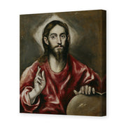 El Greco's 'El Salvador' painting reproduced as a gallery-wrapped canvas print