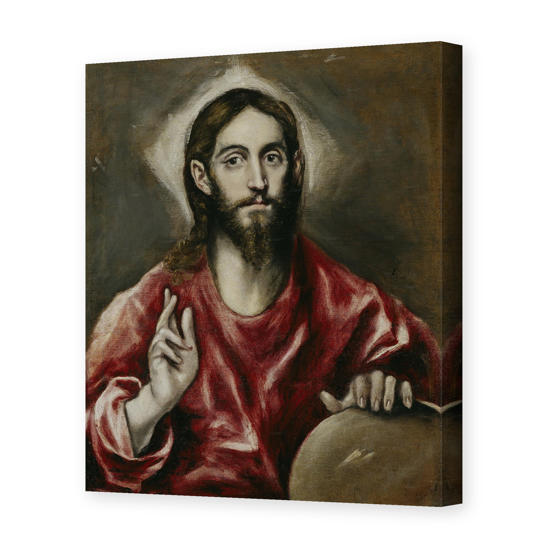 El Greco's 'El Salvador' painting reproduced as a gallery-wrapped canvas print