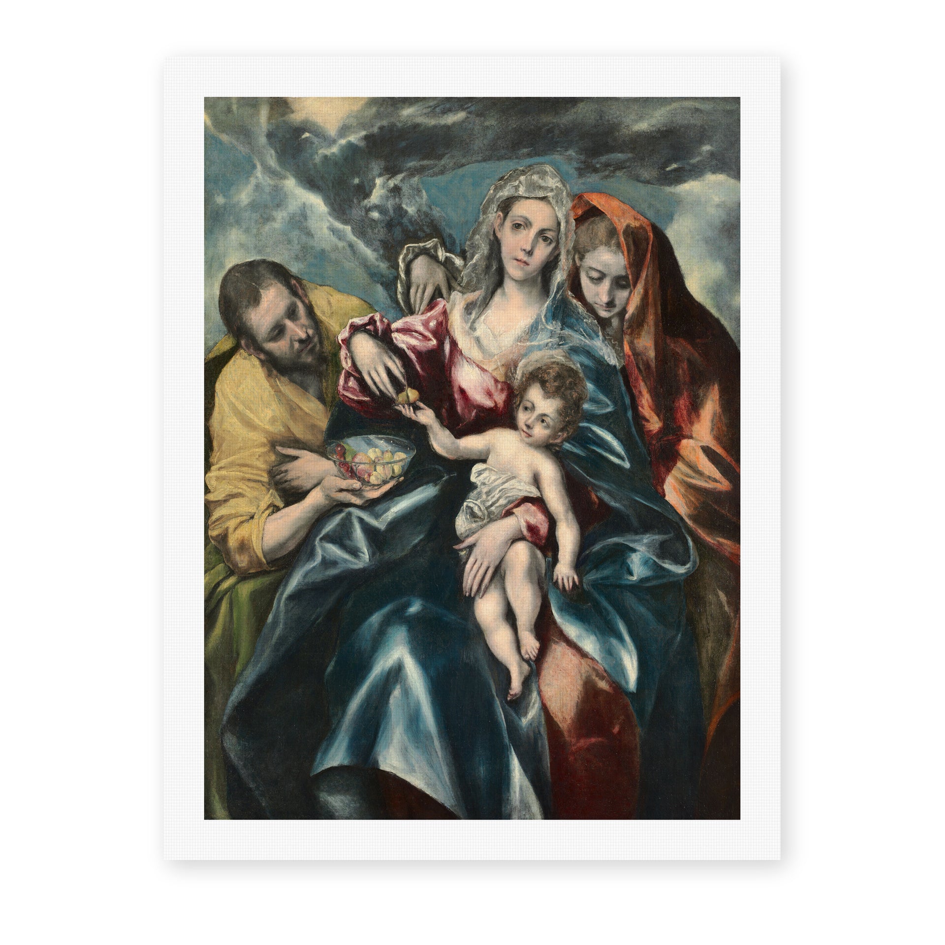 El Greco's 'Holy Family' painting reproduced as a rolled canvas print