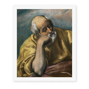 El Greco's 'Saint Joseph' painting reproduced as a rolled canvas print