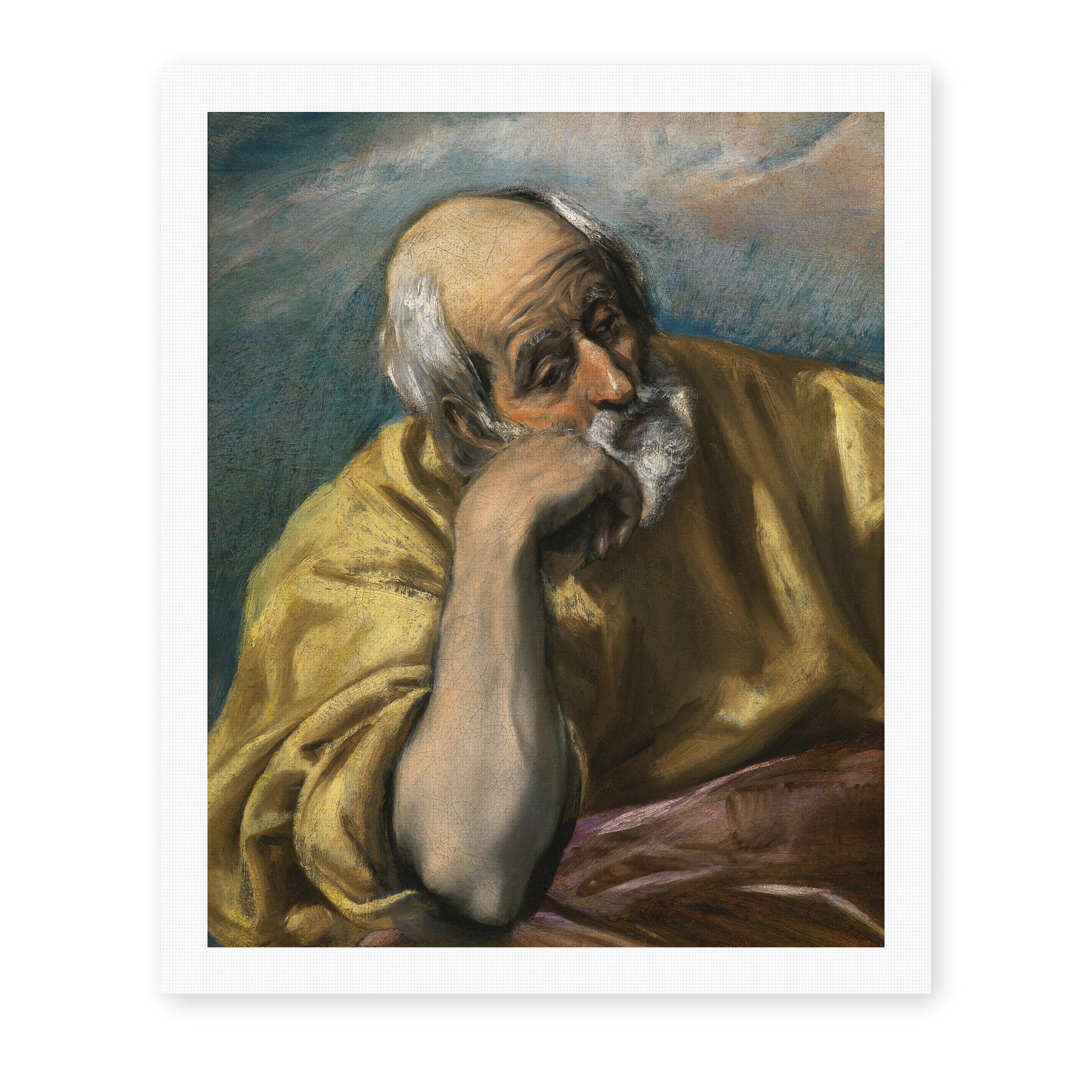 El Greco's 'Saint Joseph' painting reproduced as a rolled canvas print