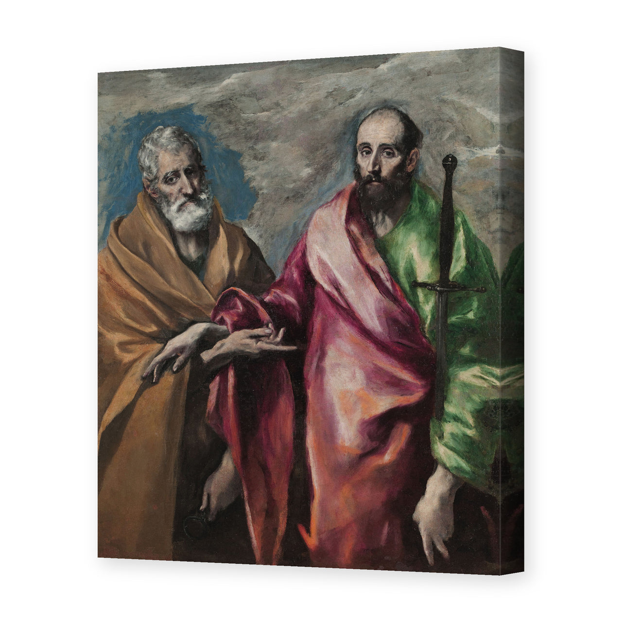 El Greco's 'Saint Peter and Saint Paul' painting reproduced as a gallery-wrapped canvas print