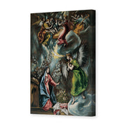 El Greco's 'The Annunciation (Anunciación)' painting reproduced as a gallery-wrapped canvas print