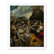 El Greco's 'The Entombment of Christ' painting reproduced as a rolled canvas print